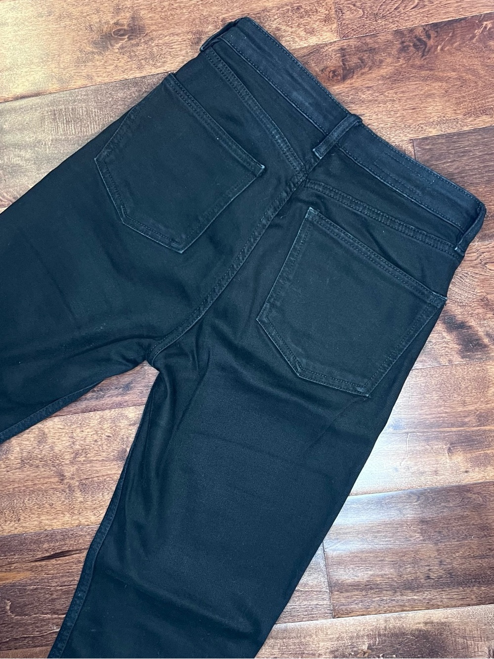 Zara Black Straight-Leg High Waist Jeans - Picture 4 of 5
